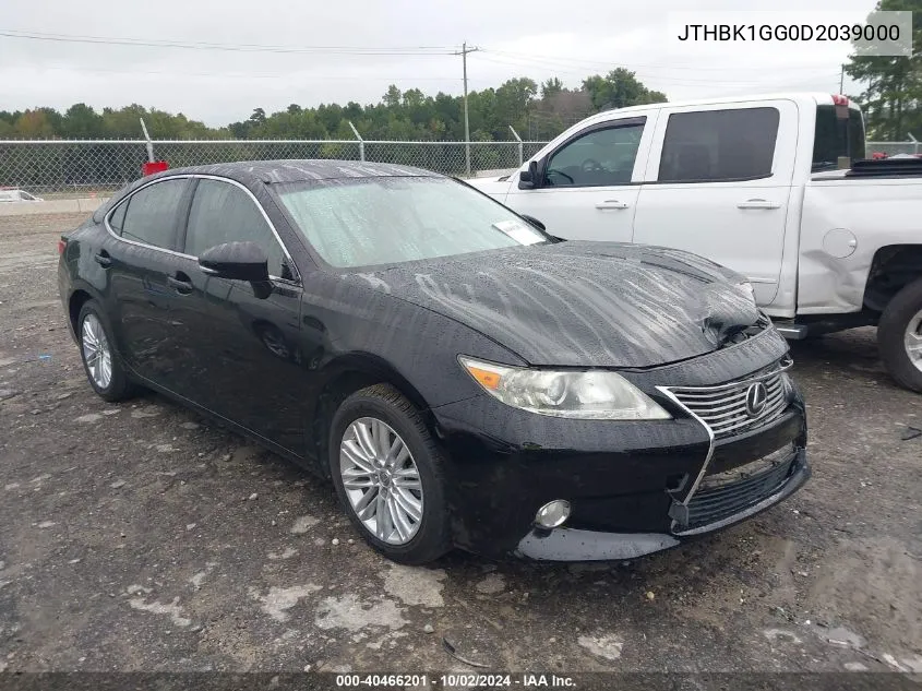 2013 Lexus Es 350 VIN: JTHBK1GG0D2039000 Lot: 40466201