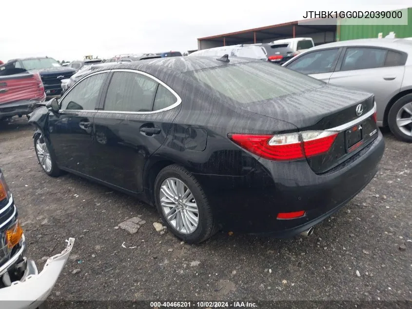 2013 Lexus Es 350 VIN: JTHBK1GG0D2039000 Lot: 40466201