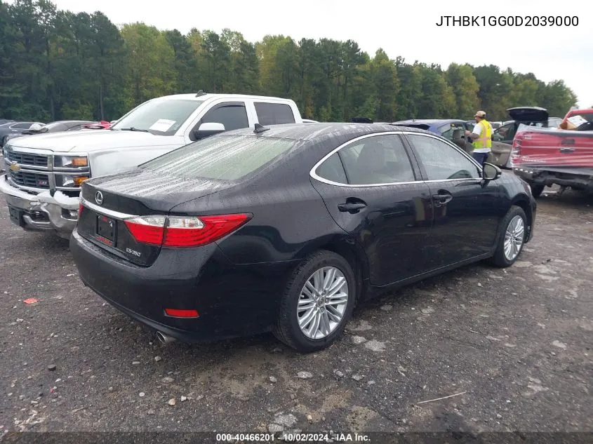 2013 Lexus Es 350 VIN: JTHBK1GG0D2039000 Lot: 40466201