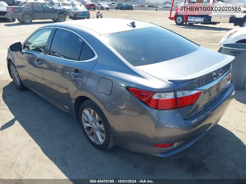 JTHBW1GGXD2020586 2013 Lexus Es 300H