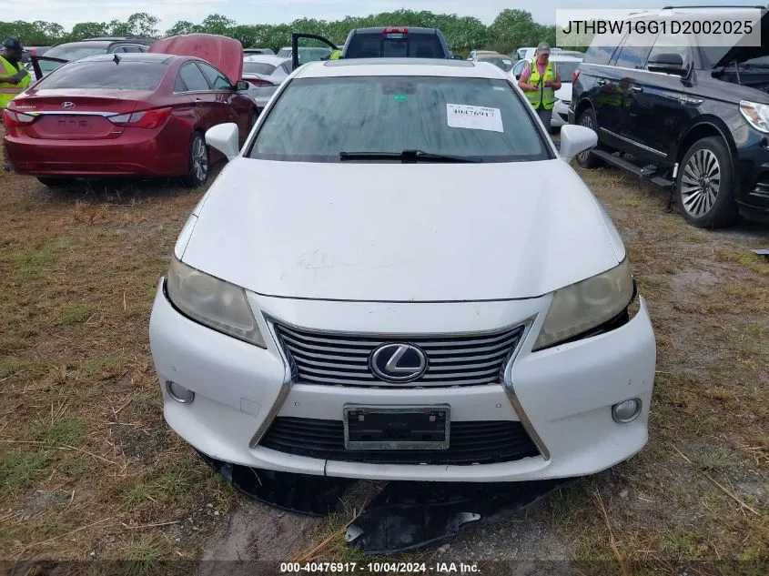 2013 Lexus Es 300H VIN: JTHBW1GG1D2002025 Lot: 40476917