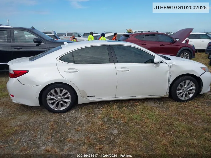 2013 Lexus Es 300H VIN: JTHBW1GG1D2002025 Lot: 40476917