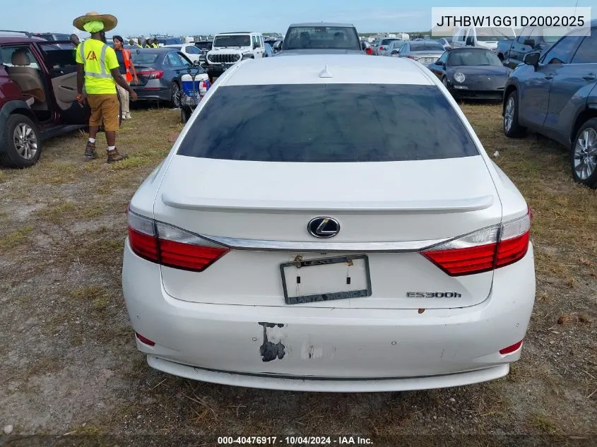 2013 Lexus Es 300H VIN: JTHBW1GG1D2002025 Lot: 40476917