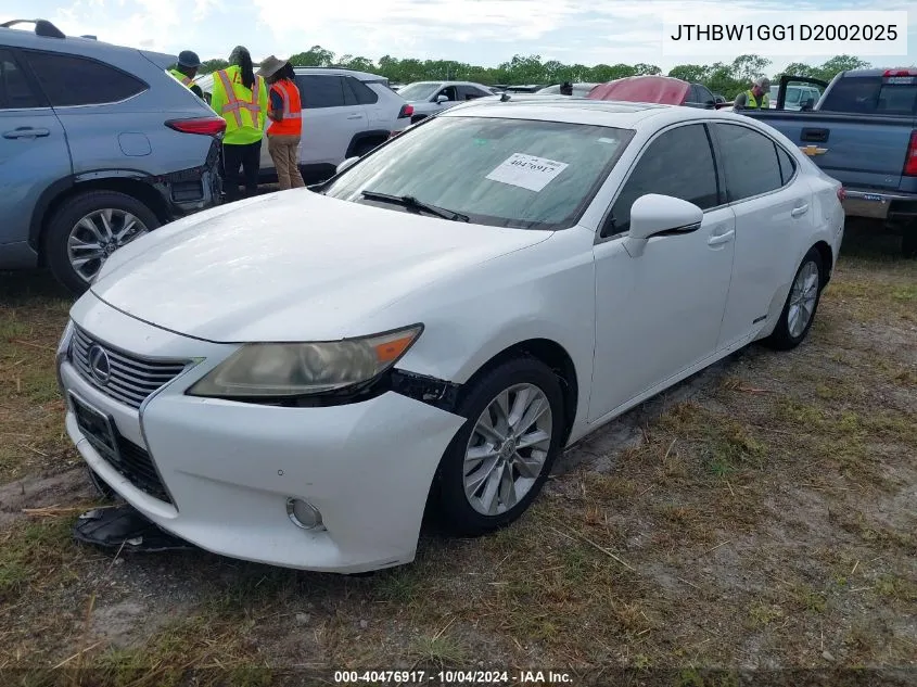 2013 Lexus Es 300H VIN: JTHBW1GG1D2002025 Lot: 40476917