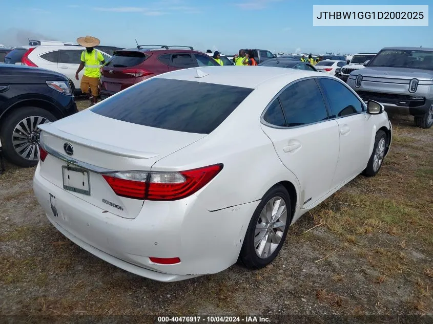 2013 Lexus Es 300H VIN: JTHBW1GG1D2002025 Lot: 40476917