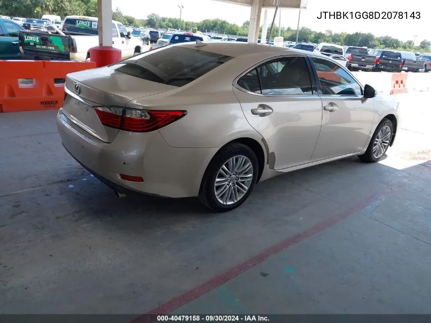 JTHBK1GG8D2078143 2013 Lexus Es 350