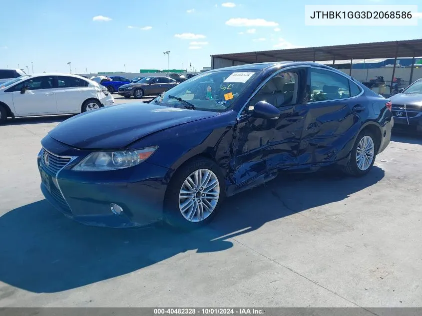 2013 Lexus Es 350 VIN: JTHBK1GG3D2068586 Lot: 40482328