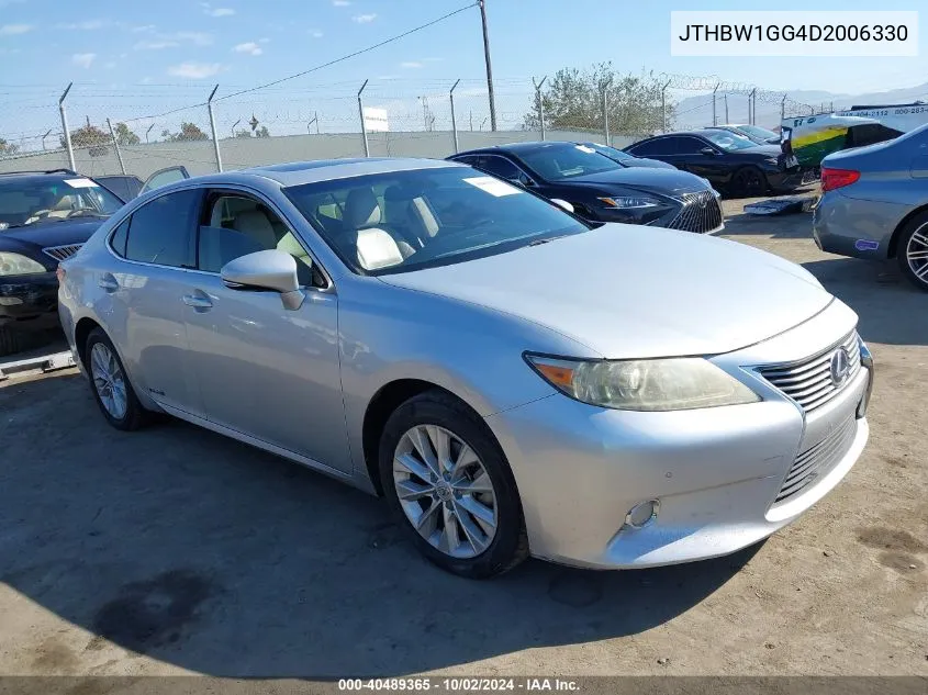 2013 Lexus Es 300H VIN: JTHBW1GG4D2006330 Lot: 40489365