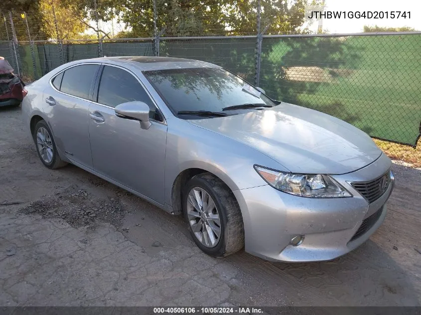 2013 Lexus Es 300H VIN: JTHBW1GG4D2015741 Lot: 40506106