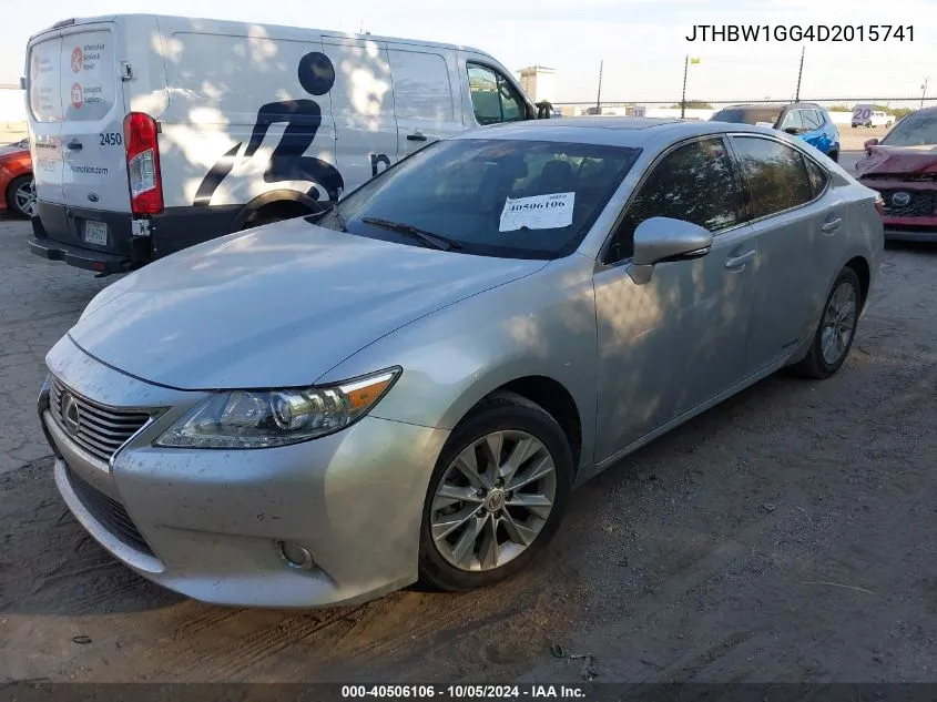 2013 Lexus Es 300H VIN: JTHBW1GG4D2015741 Lot: 40506106