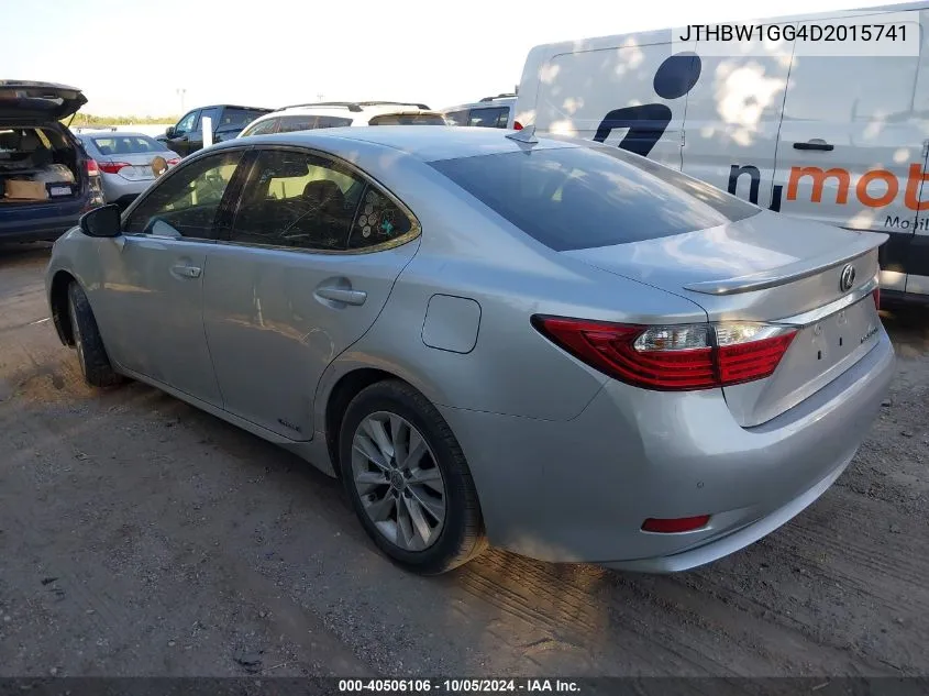 2013 Lexus Es 300H VIN: JTHBW1GG4D2015741 Lot: 40506106