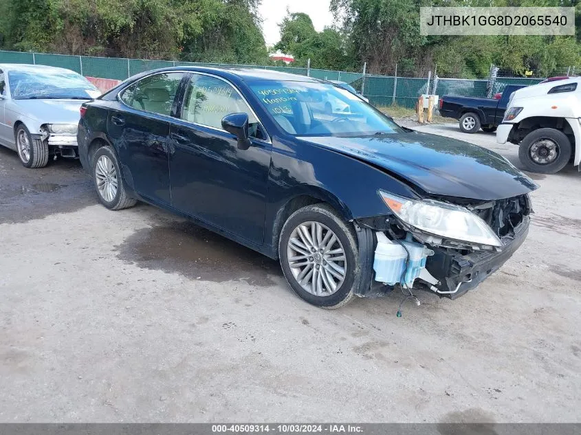 JTHBK1GG8D2065540 2013 Lexus Es 350