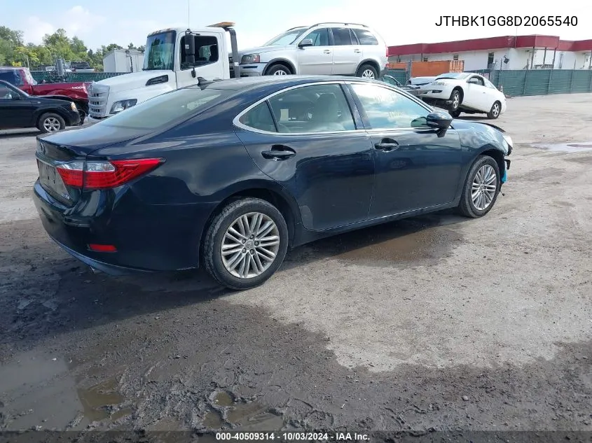 2013 Lexus Es 350 VIN: JTHBK1GG8D2065540 Lot: 40509314