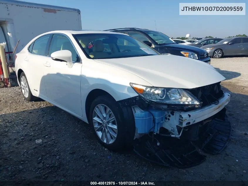 2013 Lexus Es 300H VIN: JTHBW1GG7D2009559 Lot: 40512975