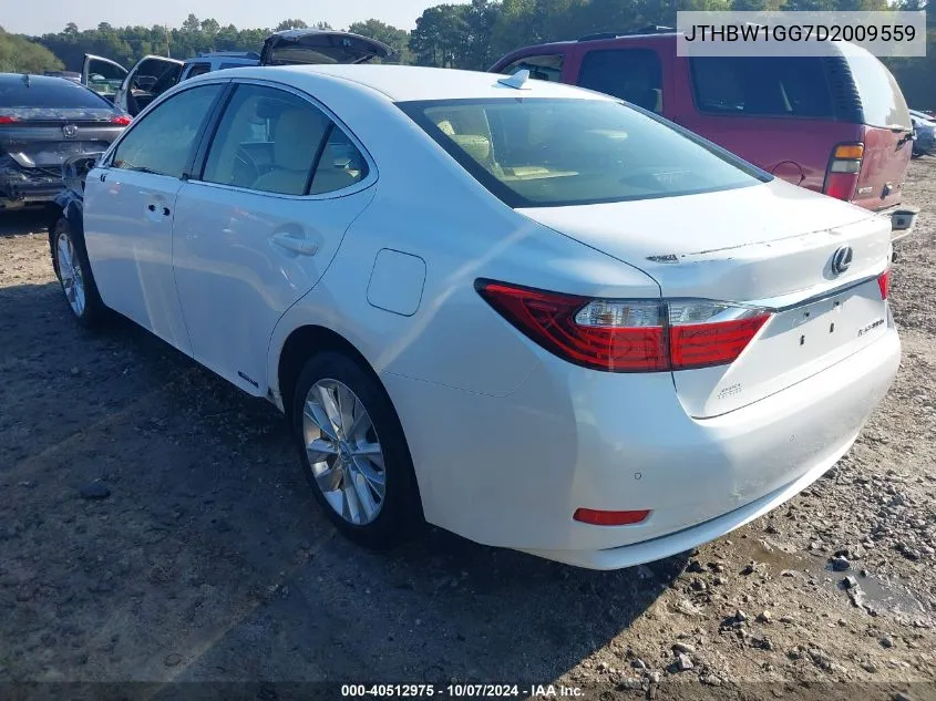 2013 Lexus Es 300H VIN: JTHBW1GG7D2009559 Lot: 40512975