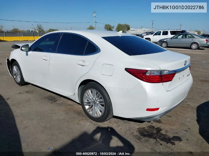 JTHBK1GG1D2022786 2013 Lexus Es 350