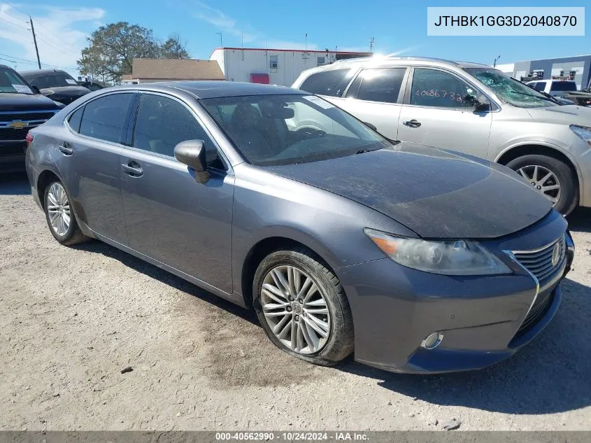 2013 Lexus Es 350 VIN: JTHBK1GG3D2040870 Lot: 40562990