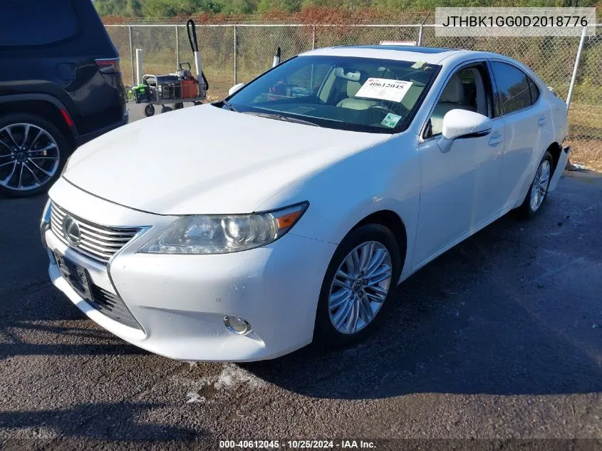 2013 Lexus Es 350 VIN: JTHBK1GG0D2018776 Lot: 40612045