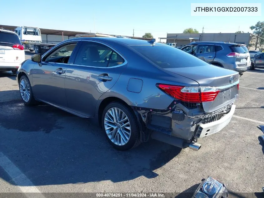 2013 Lexus Es 350 VIN: JTHBK1GGXD2007333 Lot: 40754251