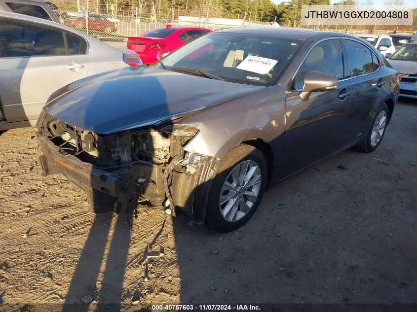 2013 Lexus Es 300H VIN: JTHBW1GGXD2004808 Lot: 40757603