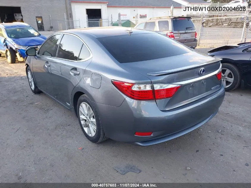 2013 Lexus Es 300H VIN: JTHBW1GGXD2004808 Lot: 40757603