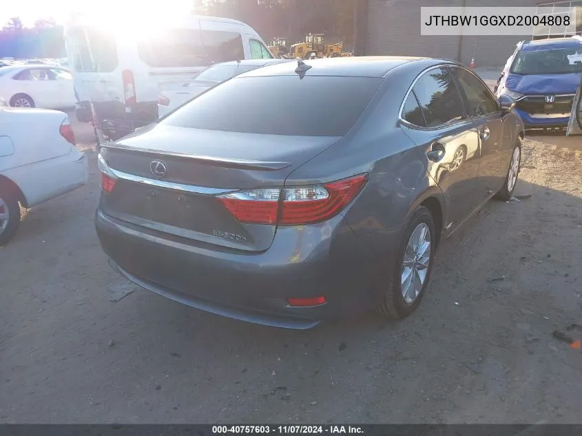 2013 Lexus Es 300H VIN: JTHBW1GGXD2004808 Lot: 40757603