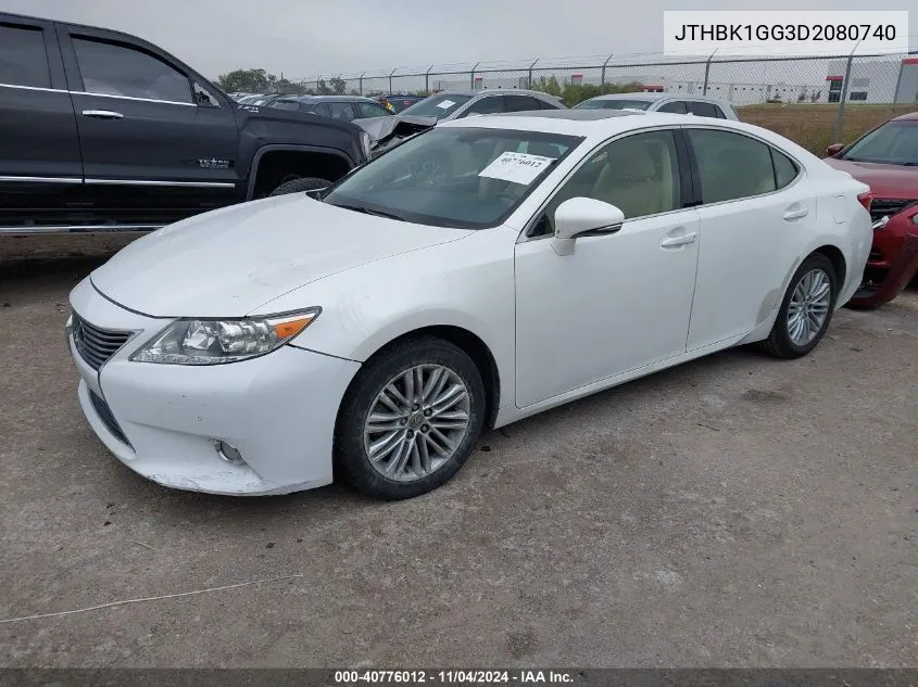 2013 Lexus Es 350 VIN: JTHBK1GG3D2080740 Lot: 40776012