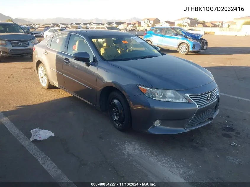 JTHBK1GG7D2032416 2013 Lexus Es 350