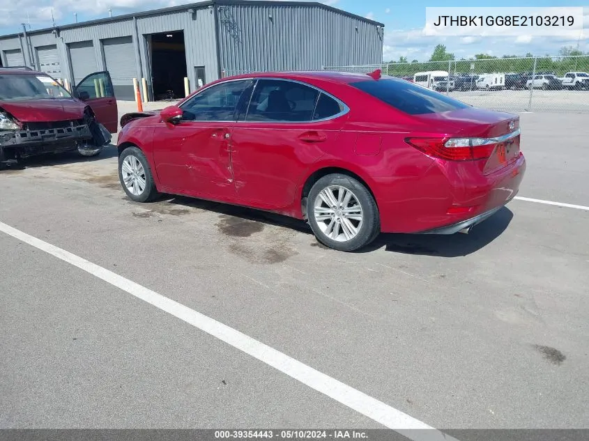 2014 Lexus Es 350 VIN: JTHBK1GG8E2103219 Lot: 39354443