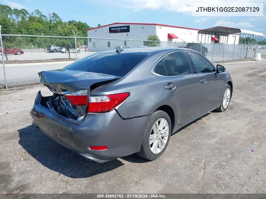 JTHBK1GG2E2087129 2014 Lexus Es 350