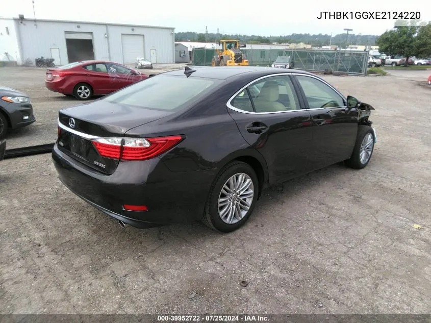 2014 Lexus Es 350 VIN: JTHBK1GGXE2124220 Lot: 39952722