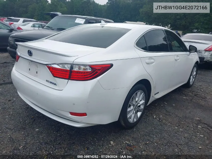 JTHBW1GG4E2072166 2014 Lexus Es 300H