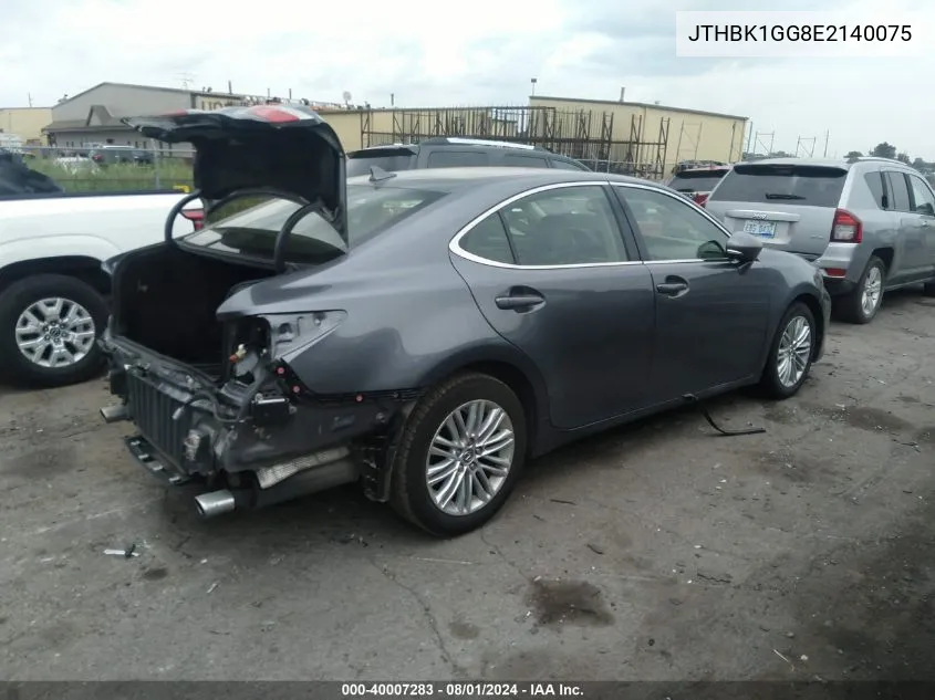 2014 Lexus Es 350 VIN: JTHBK1GG8E2140075 Lot: 40007283