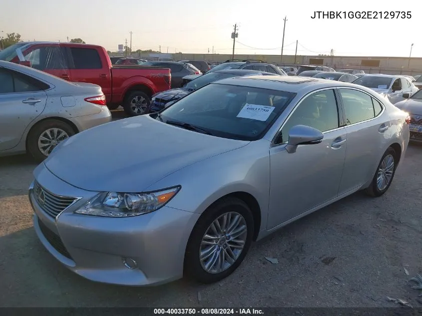 2014 Lexus Es 350 VIN: JTHBK1GG2E2129735 Lot: 40033750