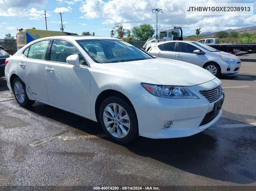 JTHBW1GGXE2038913 2014 Lexus Es 300H