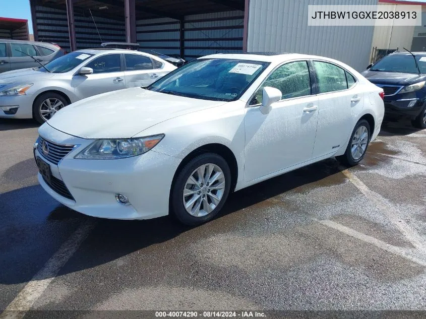 JTHBW1GGXE2038913 2014 Lexus Es 300H