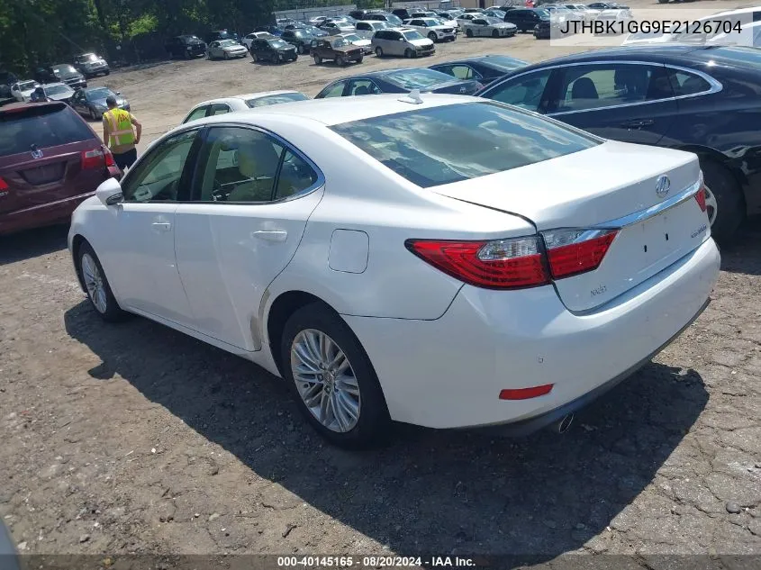 JTHBK1GG9E2126704 2014 Lexus Es 350