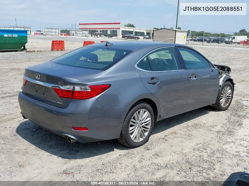 JTHBK1GG5E2088551 2014 Lexus Es 350