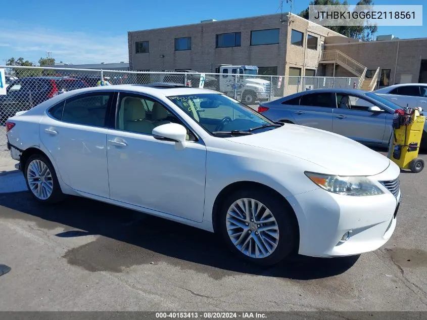 JTHBK1GG6E2118561 2014 Lexus Es 350