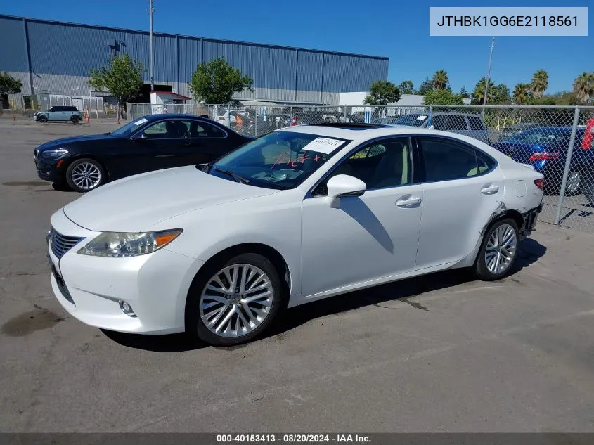 JTHBK1GG6E2118561 2014 Lexus Es 350