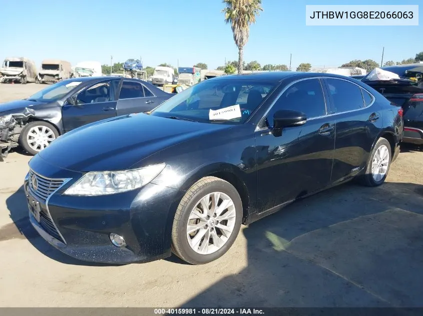 2014 Lexus Es 300H VIN: JTHBW1GG8E2066063 Lot: 40159981