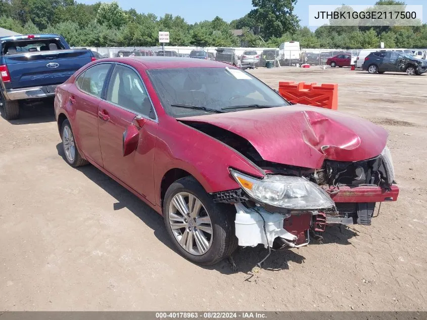 2014 Lexus Es 350 VIN: JTHBK1GG3E2117500 Lot: 40178963