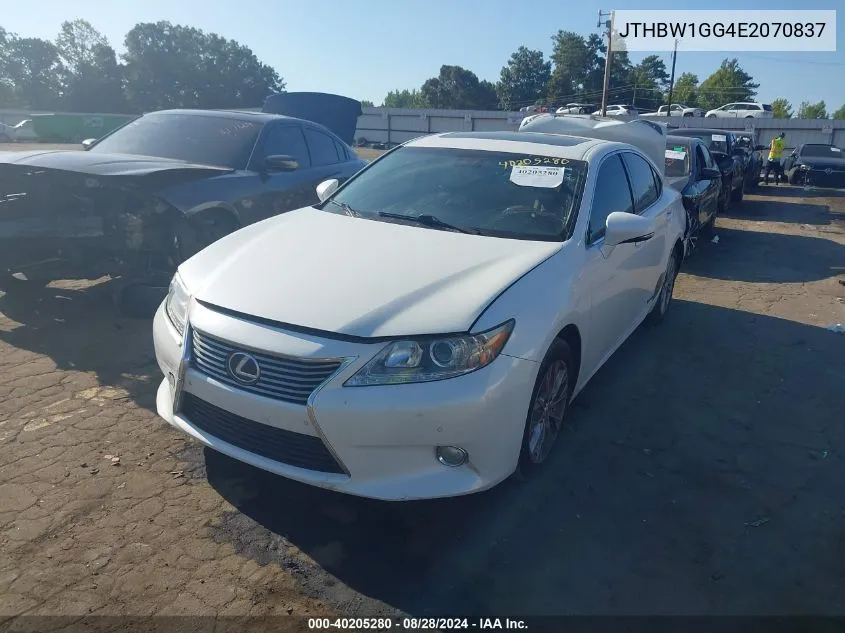 JTHBW1GG4E2070837 2014 Lexus Es 300H