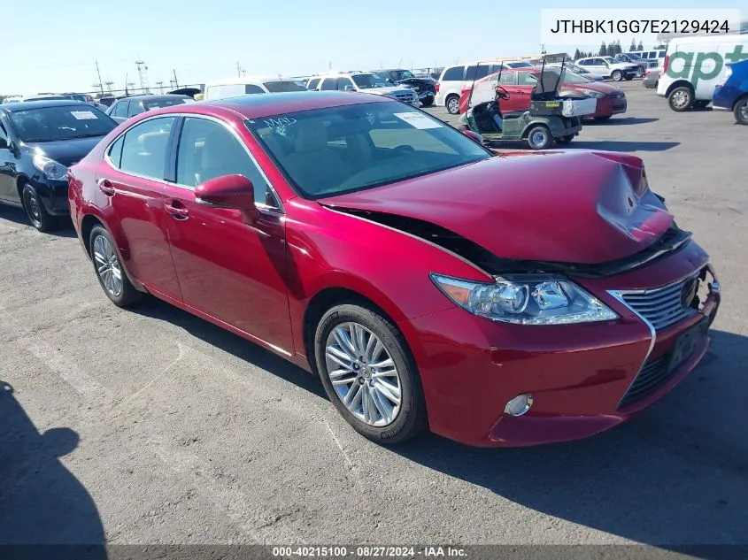 2014 Lexus Es 350 VIN: JTHBK1GG7E2129424 Lot: 40215100