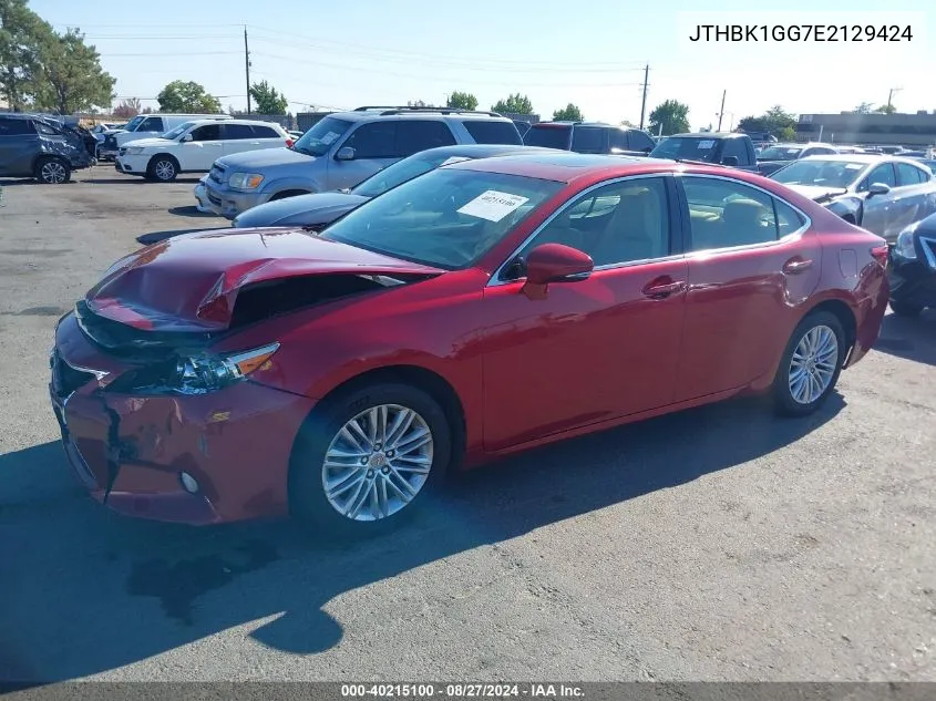 JTHBK1GG7E2129424 2014 Lexus Es 350