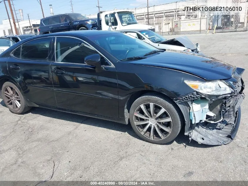 2014 Lexus Es 350 VIN: JTHBK1GG8E2106010 Lot: 40240998