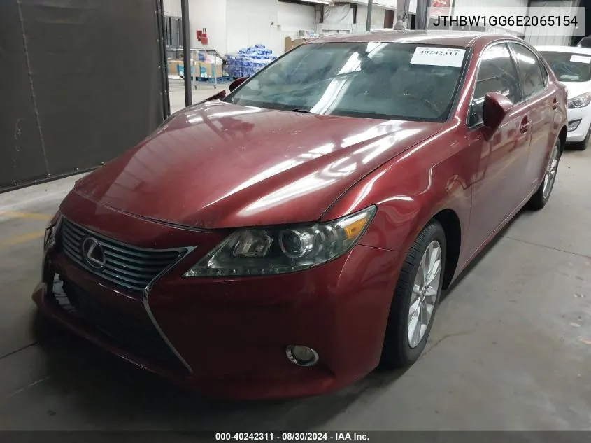 2014 Lexus Es 300H VIN: JTHBW1GG6E2065154 Lot: 40242311