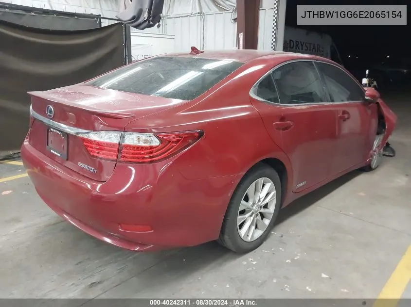 2014 Lexus Es 300H VIN: JTHBW1GG6E2065154 Lot: 40242311