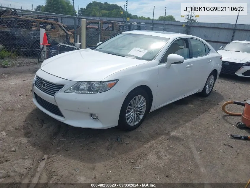 2014 Lexus Es 350 VIN: JTHBK1GG9E2110602 Lot: 40250629