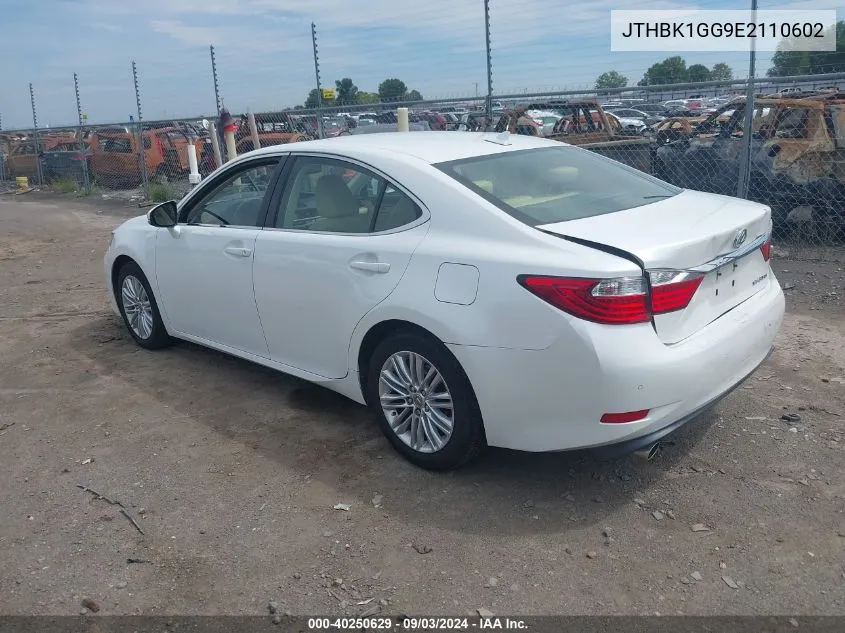 2014 Lexus Es 350 VIN: JTHBK1GG9E2110602 Lot: 40250629